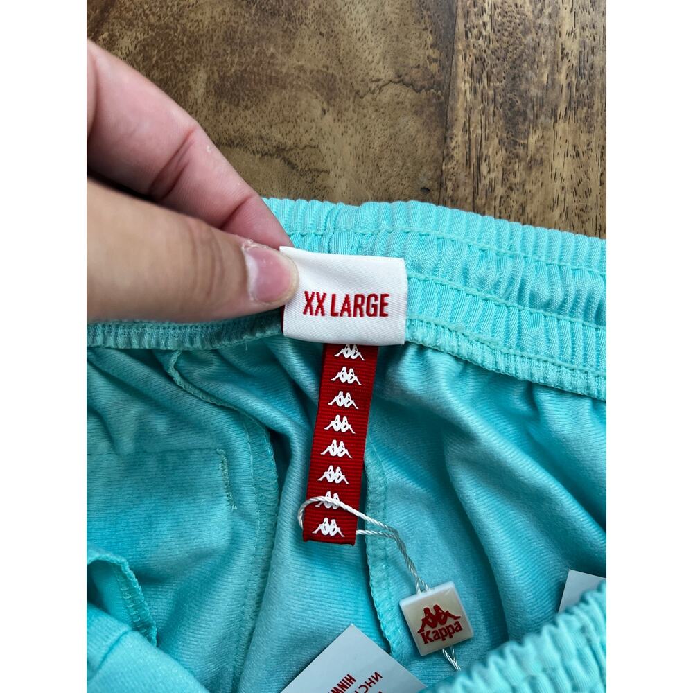 Kappa 222 Banda Dugrot Trackpants Size 2XL Blue/Blue Peacock/Red Elastic Waist - Picture 7 of 9